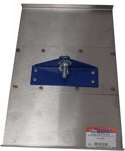 Kraft Tool s CC757N-01 8"x12" 38" R, 34" D Acero inoxidable Walking Groover (placa superior estrecha) sin mango