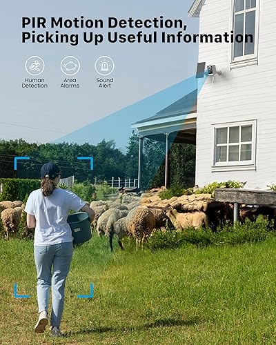 Miniatura 6 de Cámaras de seguridad inalámbricas para exteriores Cámaras de energía solar para seguridad en el hogar Batería WiFi Kit de sistema de cámaras de