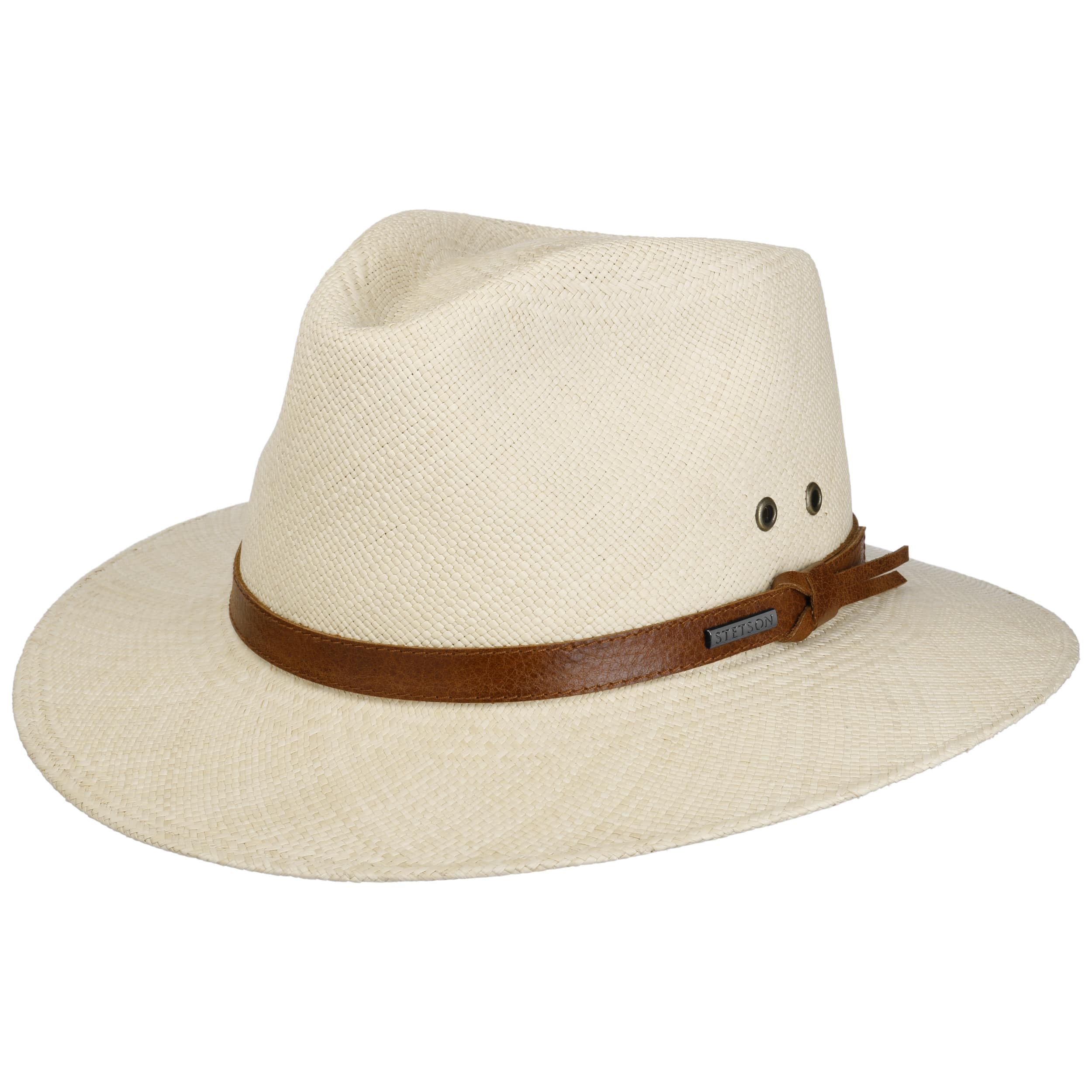 Stetson Classic Brisa Traveller Sombrero Paja Panama Proteccion UV 40 Unisex Primavera Verano
