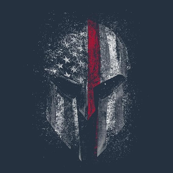 Grunt Style Red Line Spartan Men's T-Shirt