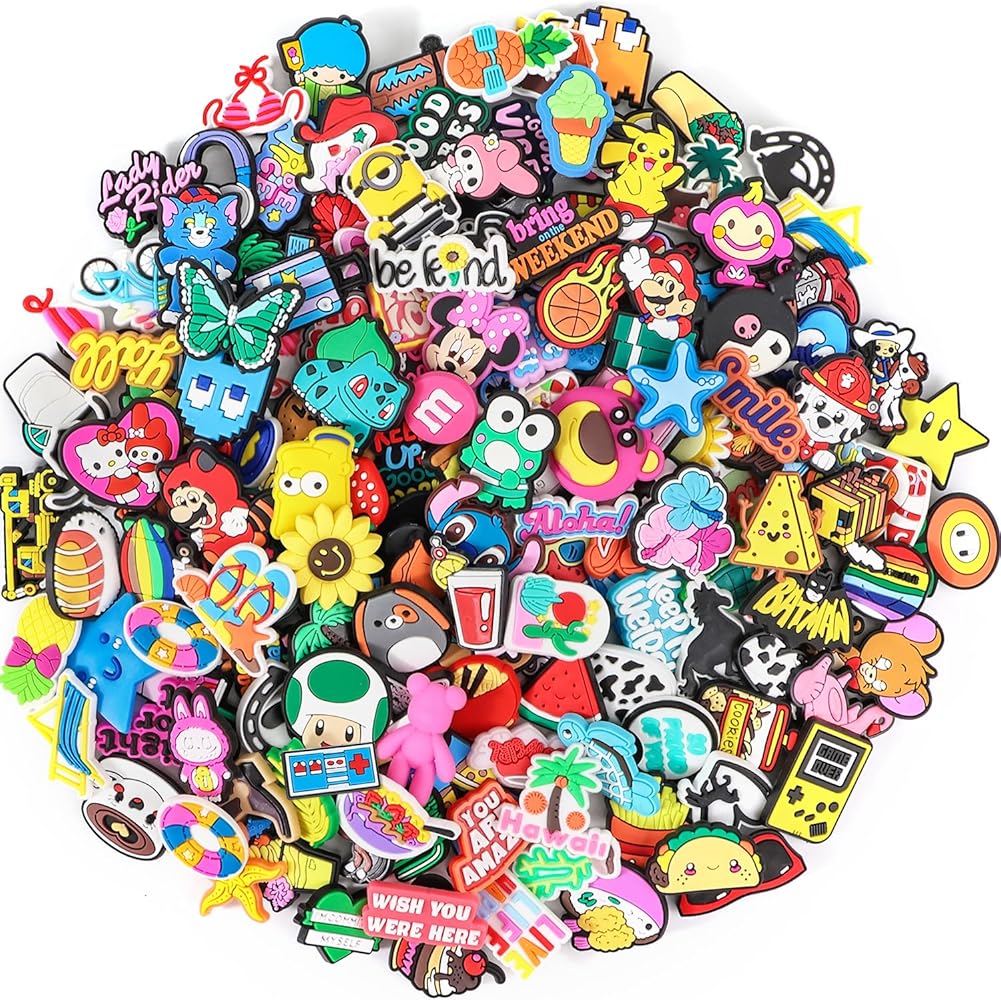 Shoe Charms for Clog Shoe Decoration, Random Shoe Accessories Pack