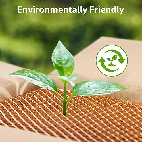 Miniatura 5 de JARLINK Papel de embalaje de panal de abeja, envoltura de embalaje de burbujas de 15 x 131 pies para embalajeenvíomudanza, rollo de papel de