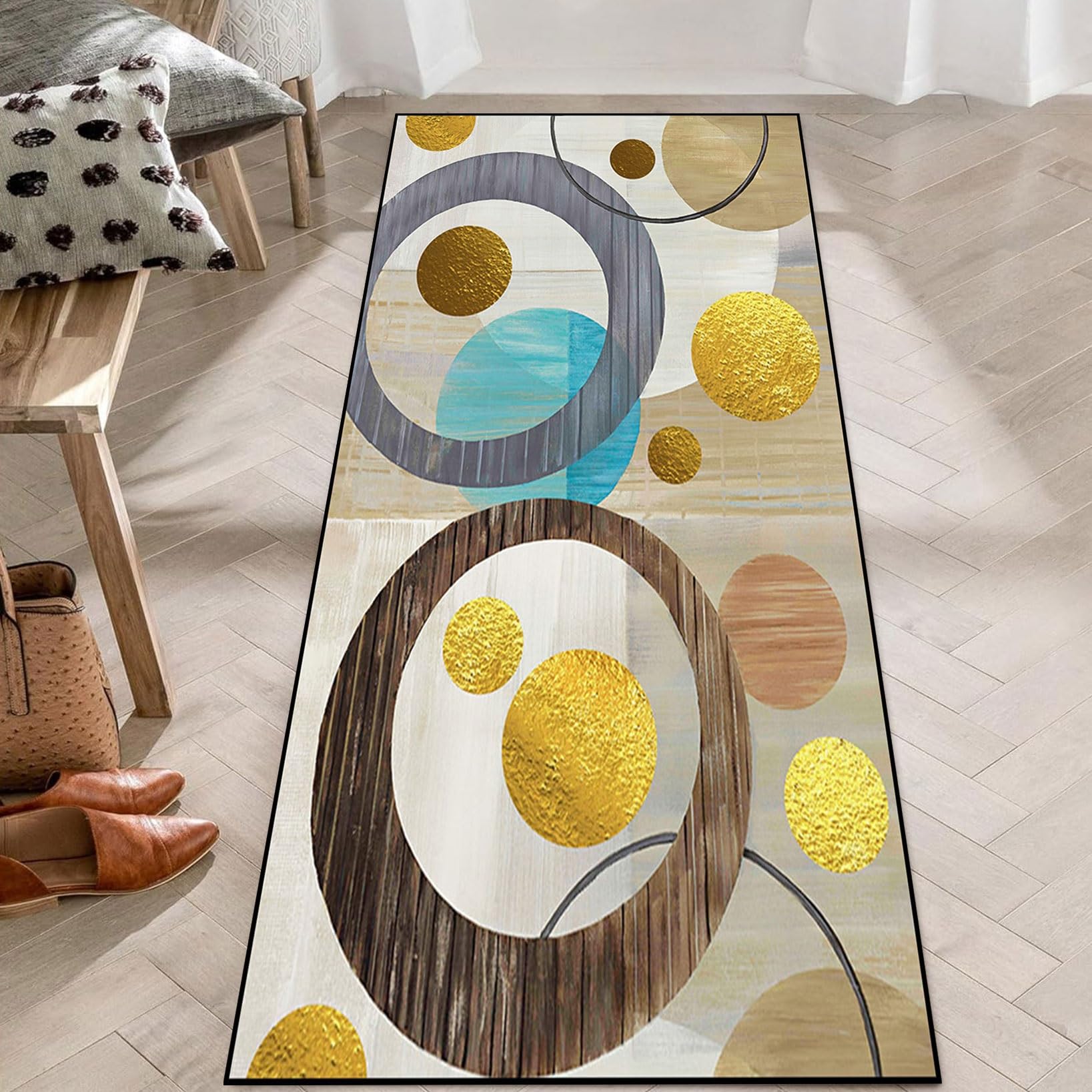 Alfombra de cocina 60x350 cm suave para evitar suelos fríos en pasillos y dormitorios