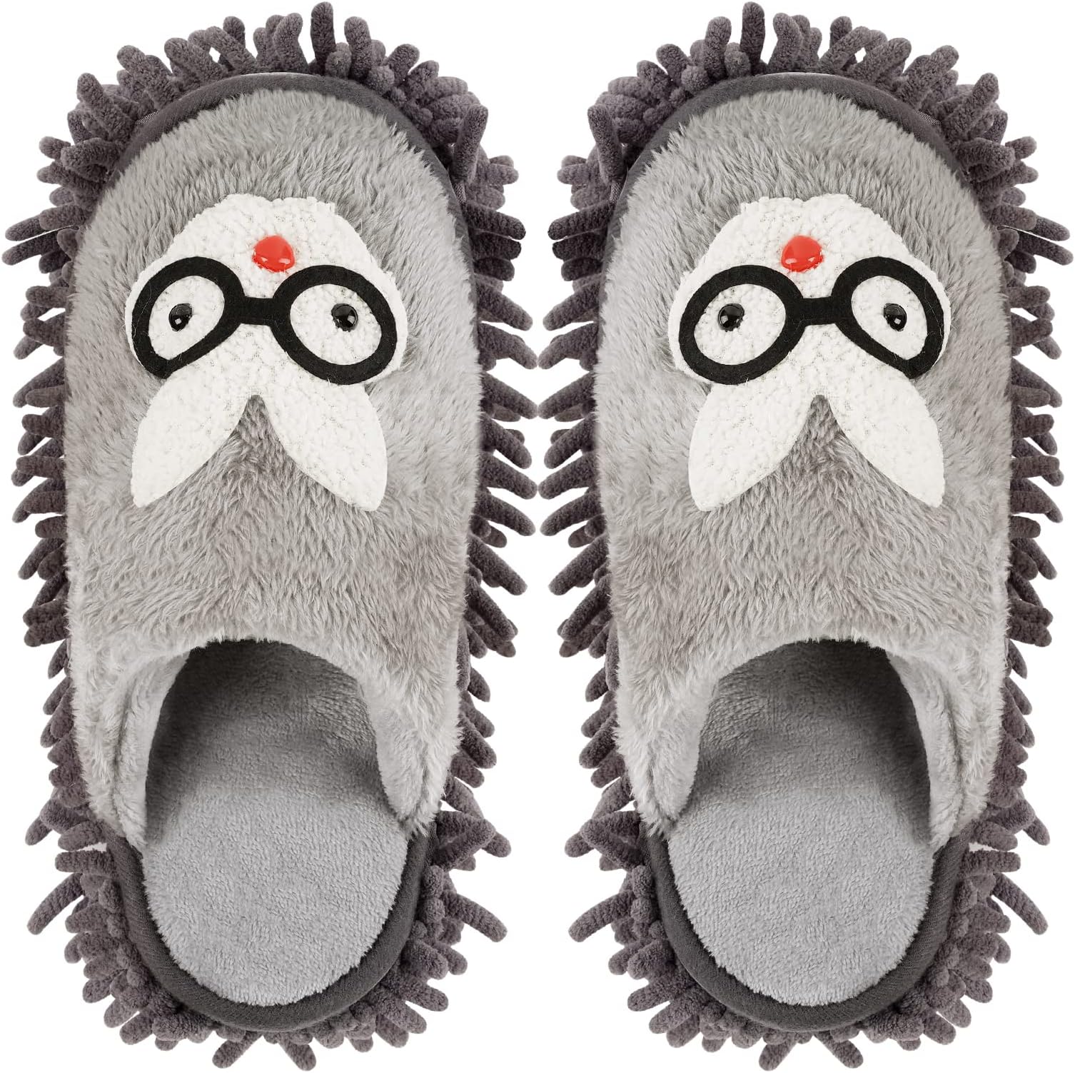 2 Pairs Microfiber Cleaning Mop Slippers for Floor Cleaning