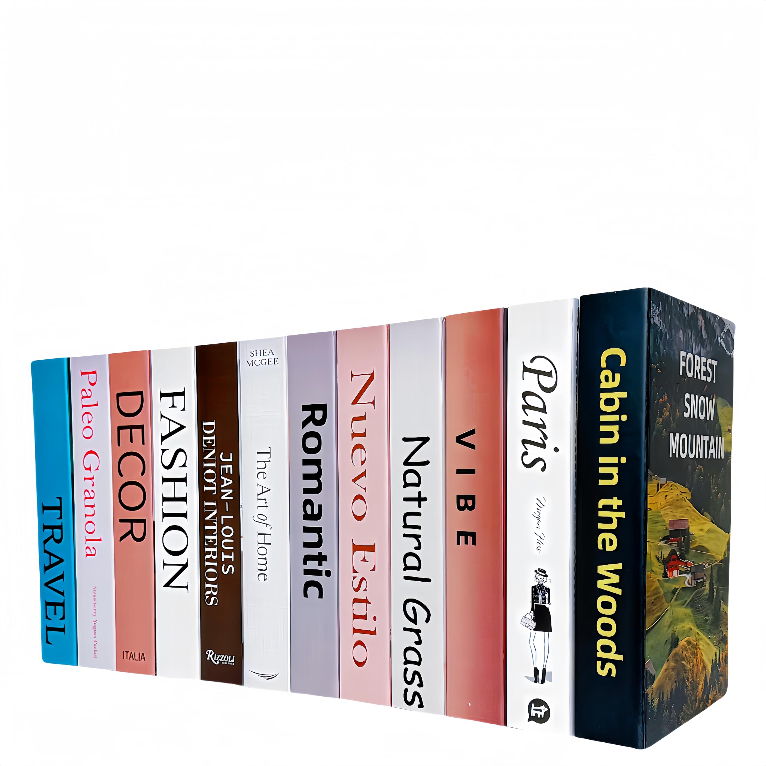 12 libri decorativi per la casa: Ediactcyl libri decorativi finti per tavolino e mensole, decorazione per casa, ufficio, bar, tavolo, libreria, espositore