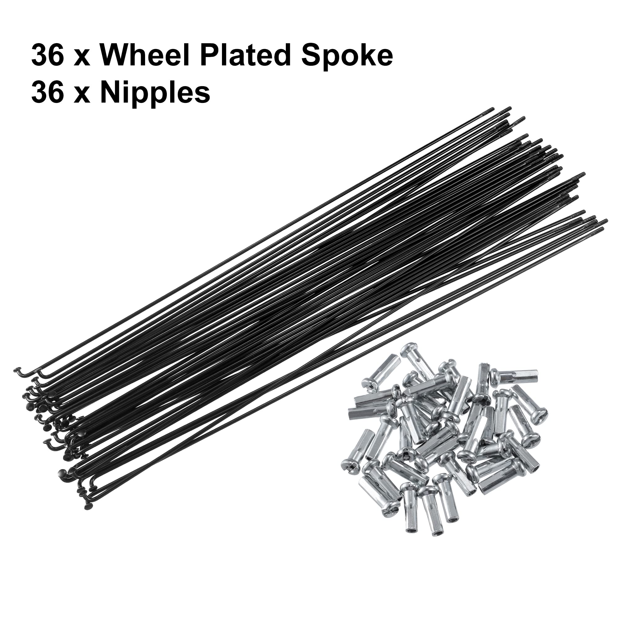 Raggi Per Pneumatici Ebike - 36 Pezzi, Acciaio, Diametro 2.5mm, Lunghezza 130mm