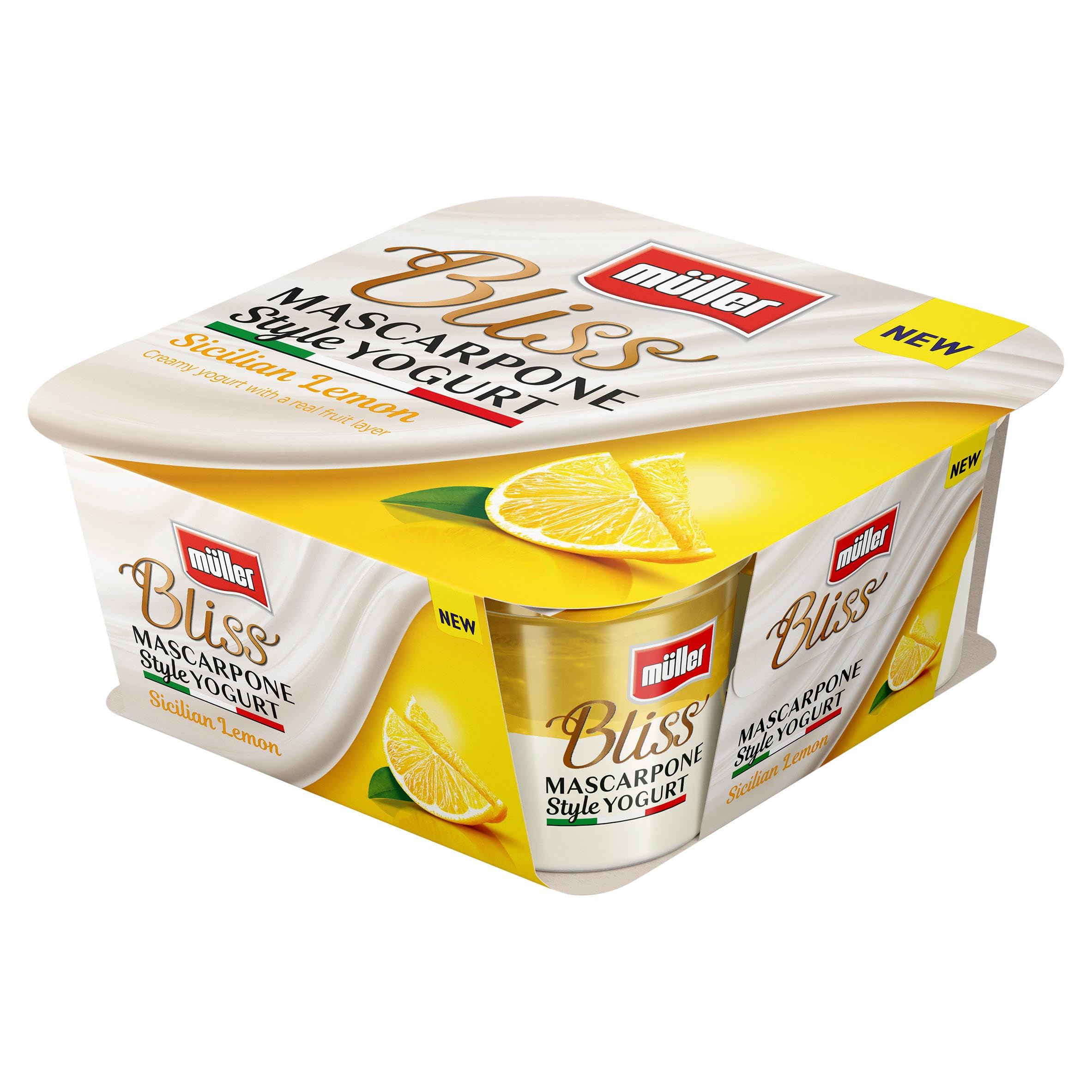 Muller Bliss Mascapone Sicilian Lemon 4 x 110g