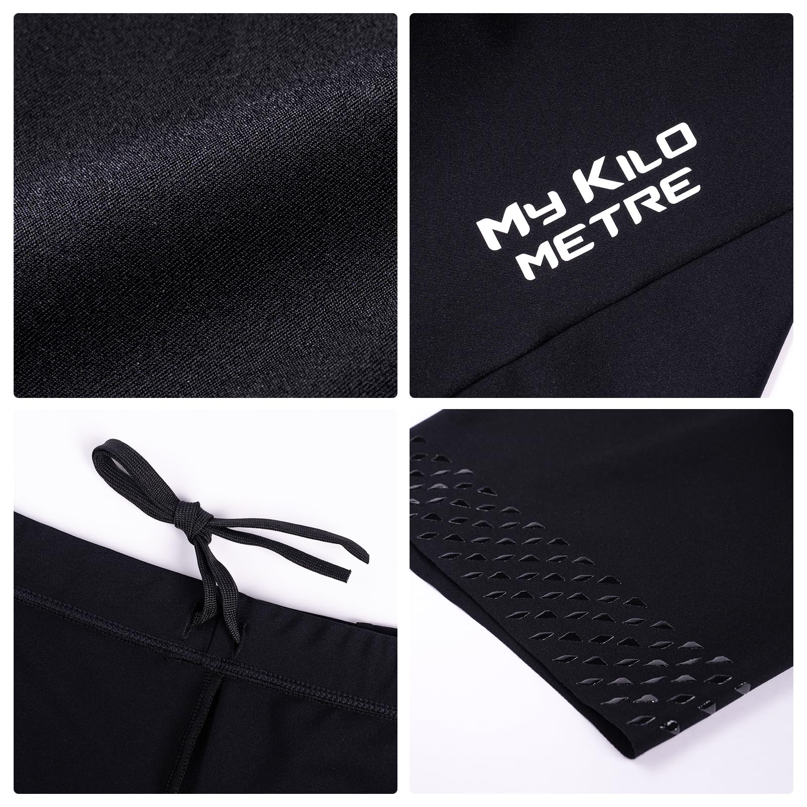 MY KILOMETRE Herren Triathlon Hose mit Rückentasche und Kordelzug – Tri Shorts, Atmungsaktiv & Schnelltrocknend Radhose für Schwimmen, Radfahren, Laufen