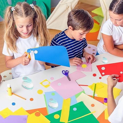 Miniatura 5 de Koogel Juego de 3 perforadores de papel para manualidades, para álbumes de recortes, festivales, tarjetas de felicitación, álbumes de manualidades,