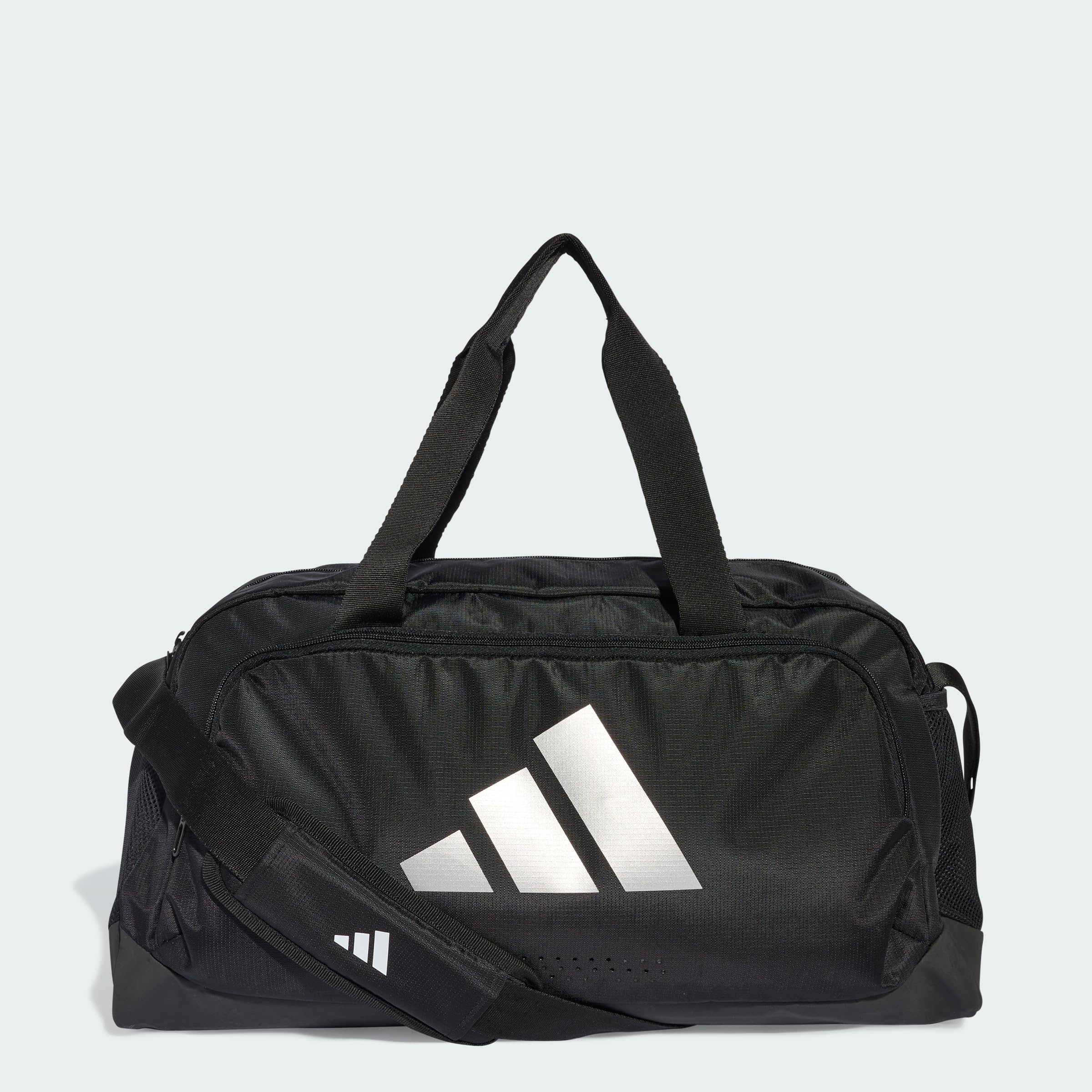adidas Donna Adidas Woman Defender Duffle Small Duffel Bag, black/silver met., One size