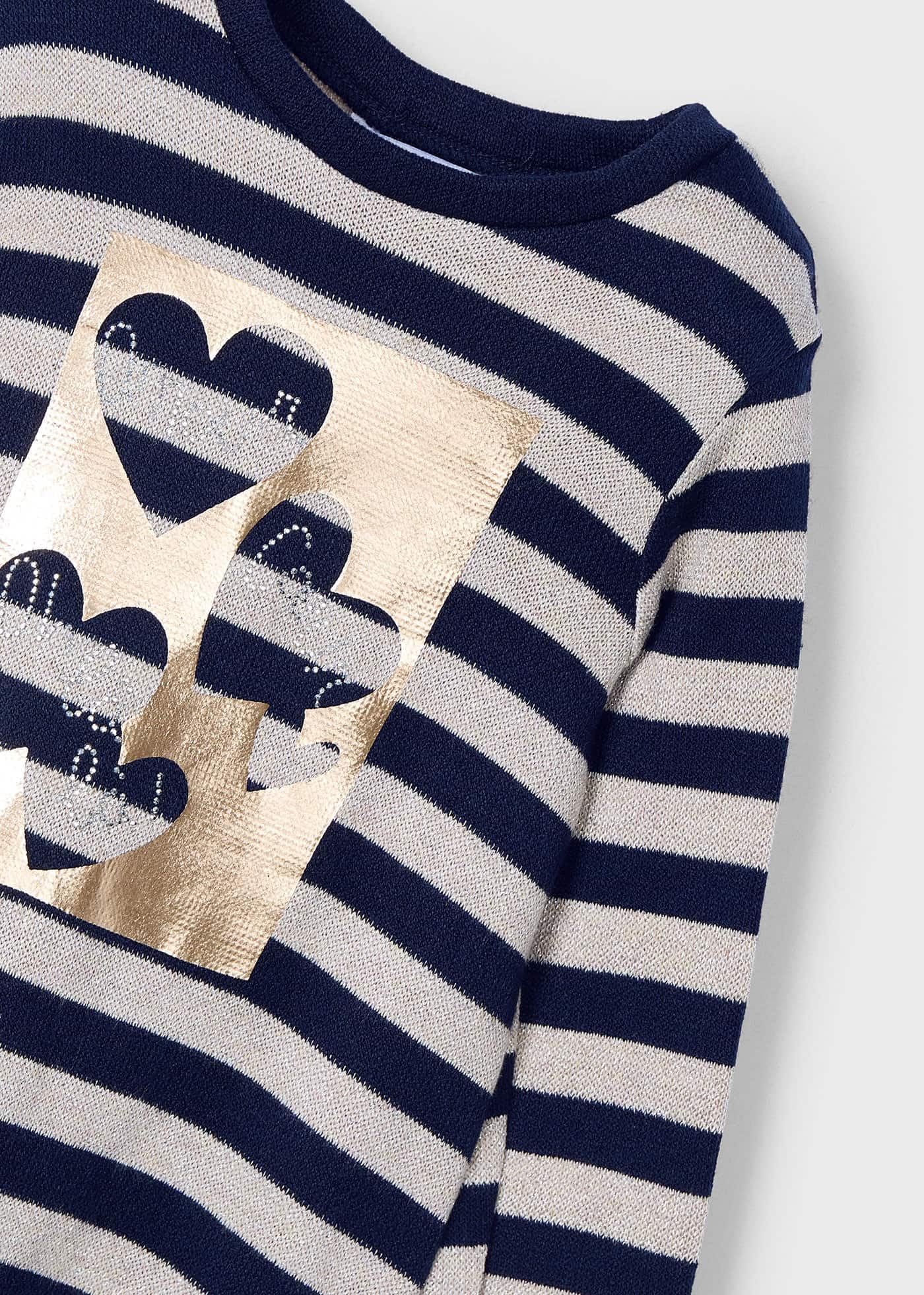 Mayoral Kleid mit Streifen für Mädchen Marinblau