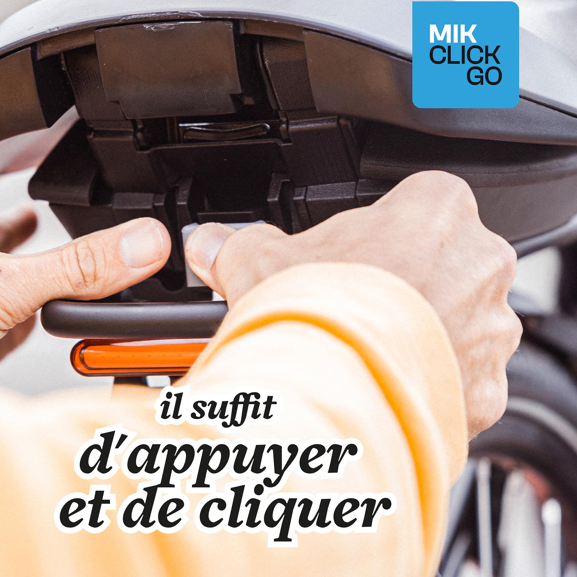 BOBIKE 8011900001 - Siège Vélo Arrière pour Porta-Bagages MIK-HD One Junior, pour Enfants de 6 Ans et Plus Jusqu’à 27 kg, Sécurité Renforcée, Repose-Pieds Réglables et Design Compact, Noir