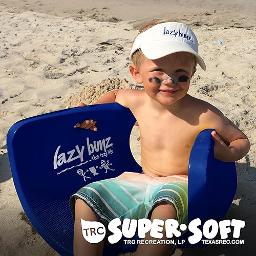 Miniatura 5 de TRC Recreation 8602125 Lazy Bunz 35 pulgadas de largo adulto y niño confiable cómodo silla de montar espuma resistente al agua flotante asiento y