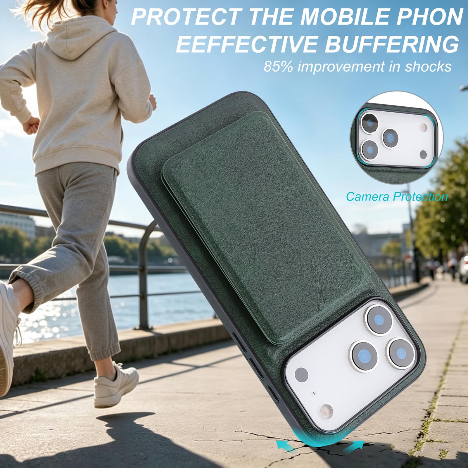 Skórzane etui magnetyczne do iPhone 18 Pro Max / 18 Pro, zdejmowany