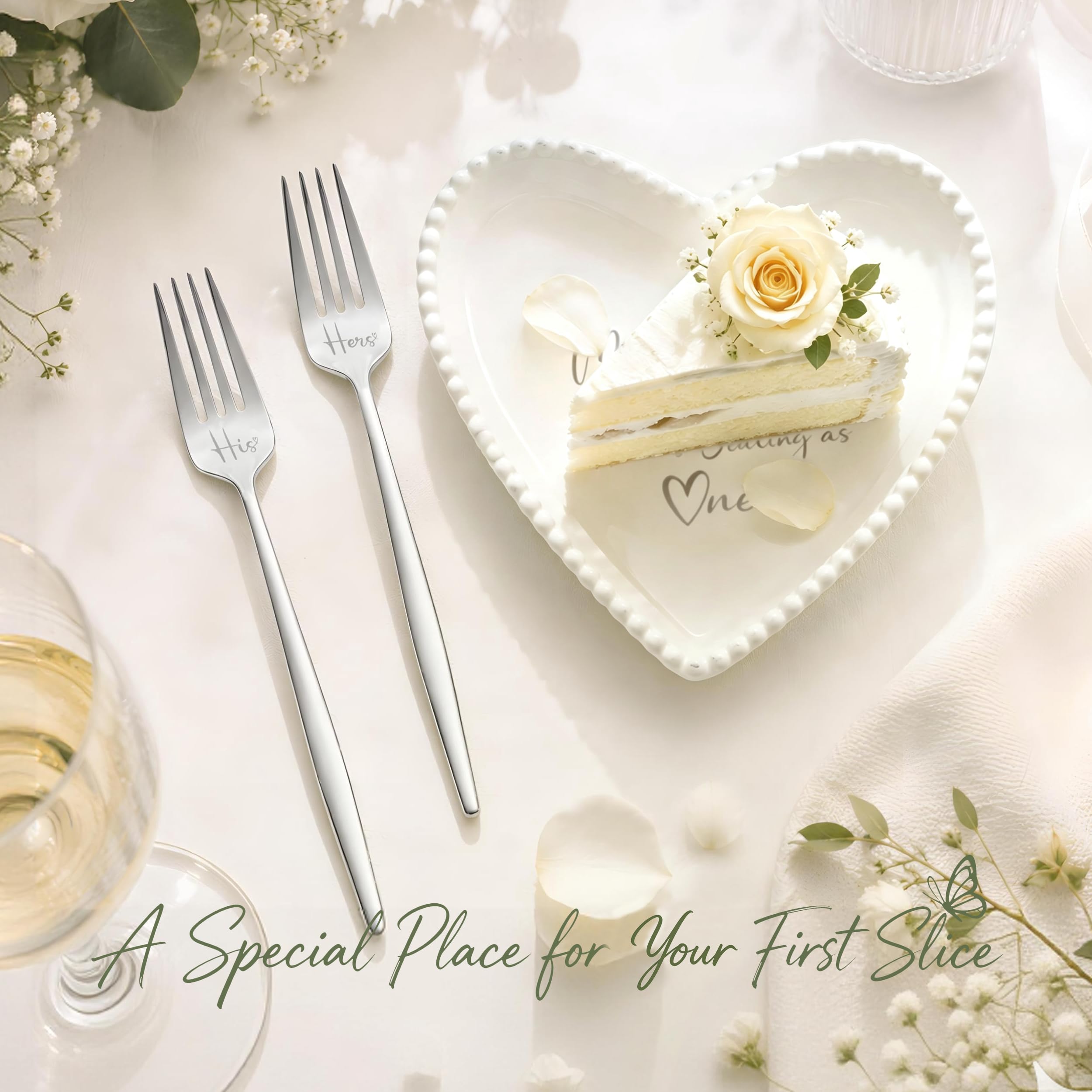 Wedding Cake Cutting Set - 5 Piece Stainless Steel -4