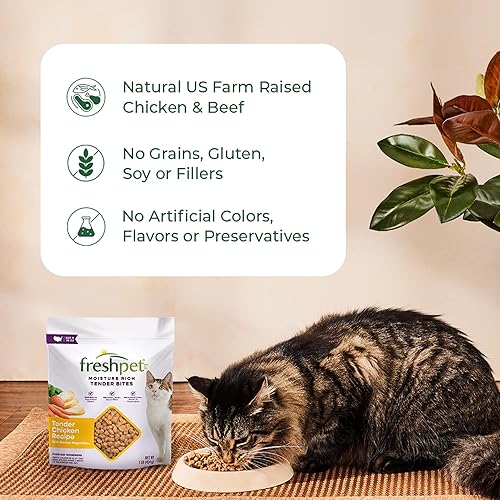 Miniatura 5 de Freshpet Alimento saludable y natural para gatos, receta de pollo fresco, 1 libra