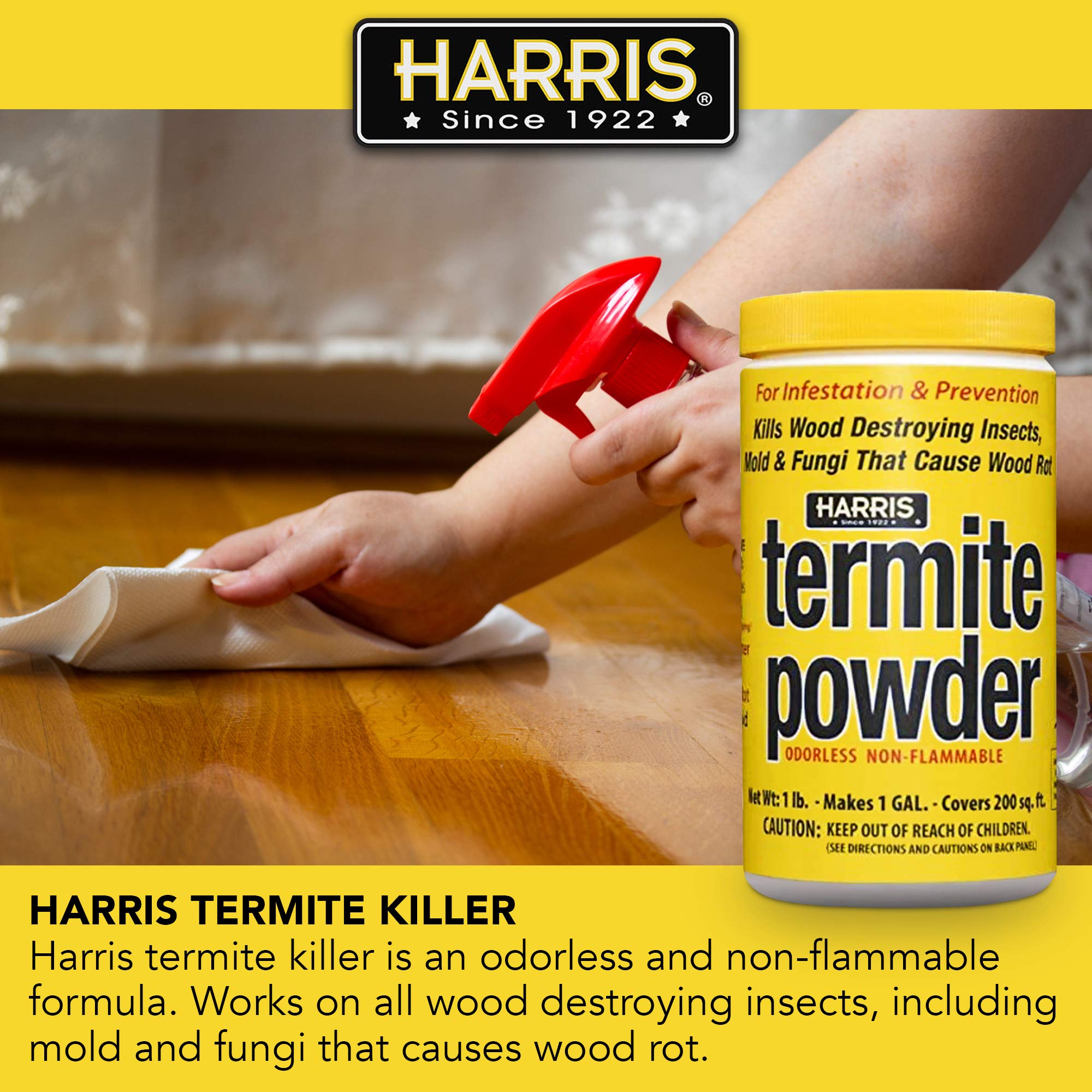 HARRIS Termite Treatment and Mold Killer, 16oz Powder, Makes 1 Gallon