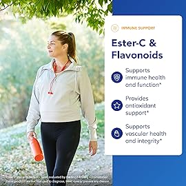 Pure Encapsulations Ester-C & Flavonoids - Vitamin C Supplement for Antioxidants - Immune & Vascular Support* with Calcium & Rutin - Gentle on Digestion - Vegan & Non-GMO - 90 Capsules