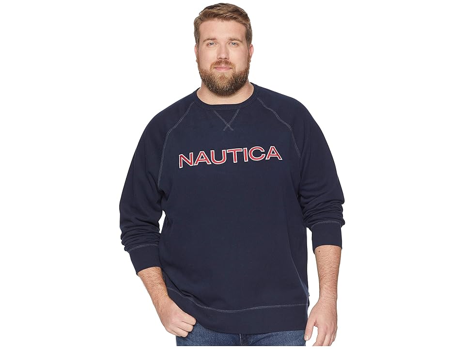 

Nautica Big & Tall Big Tall Fleece Graphic (Navy) Men's Fleece