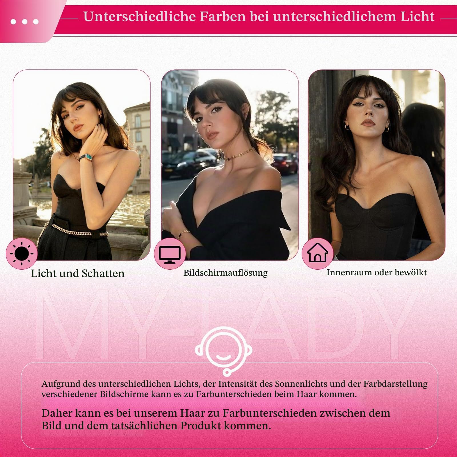 MY-LADY Clip in Pony Haarteile Echthaar 360°Abdeckung Haar Toppers für Frauen Dünnes Haar 21g 11inch #4p27 Mittelbraun/Dunkelblond Hair Topper
