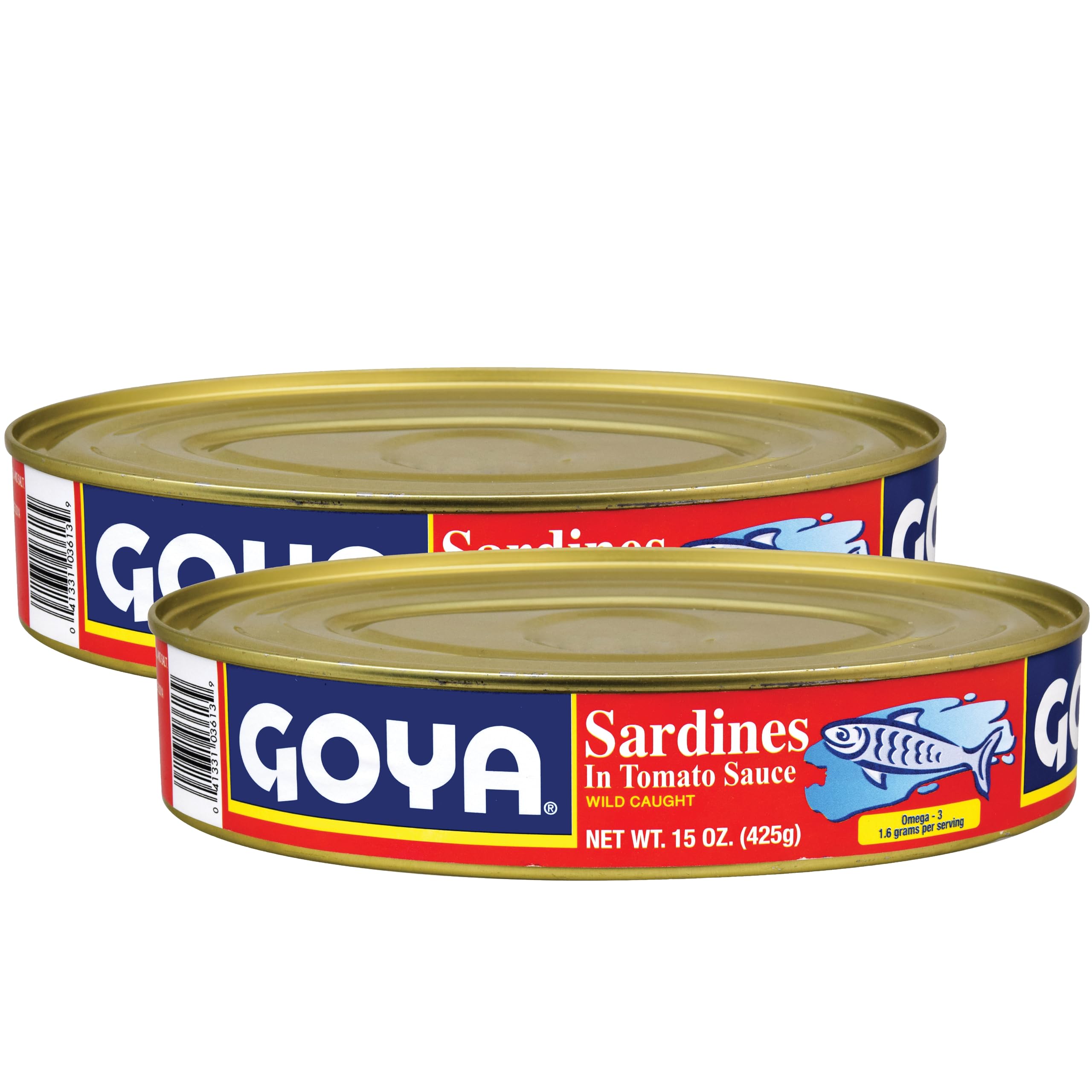 Goya Sardines in Tomato Sauce, 15 Ounce each, Pack of 2