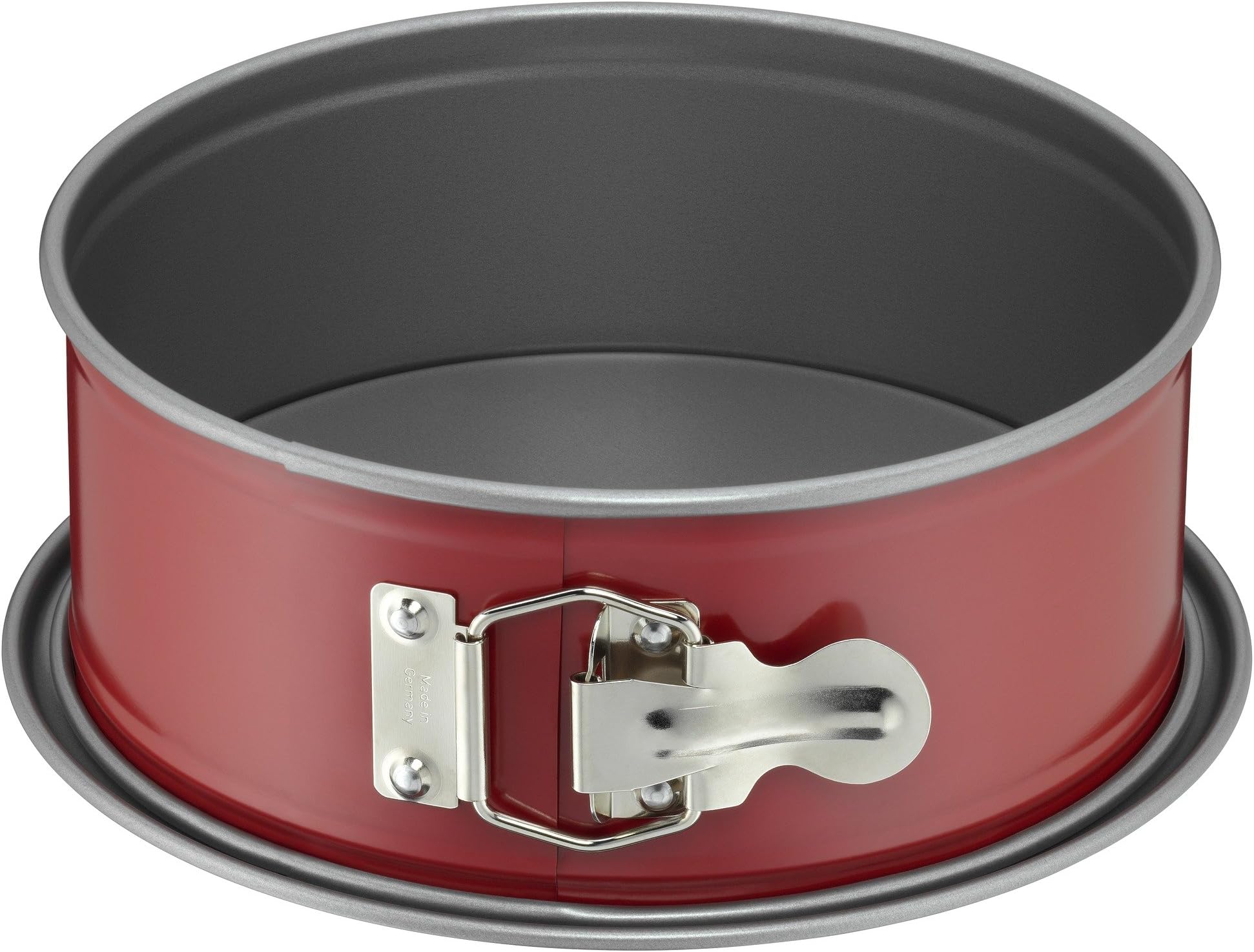 Original Kaiser Classic Plus Springform 20 cm mit Flachboden, Backform 20 cm rund, auslaufsicher, antihaftbeschichtet, rot