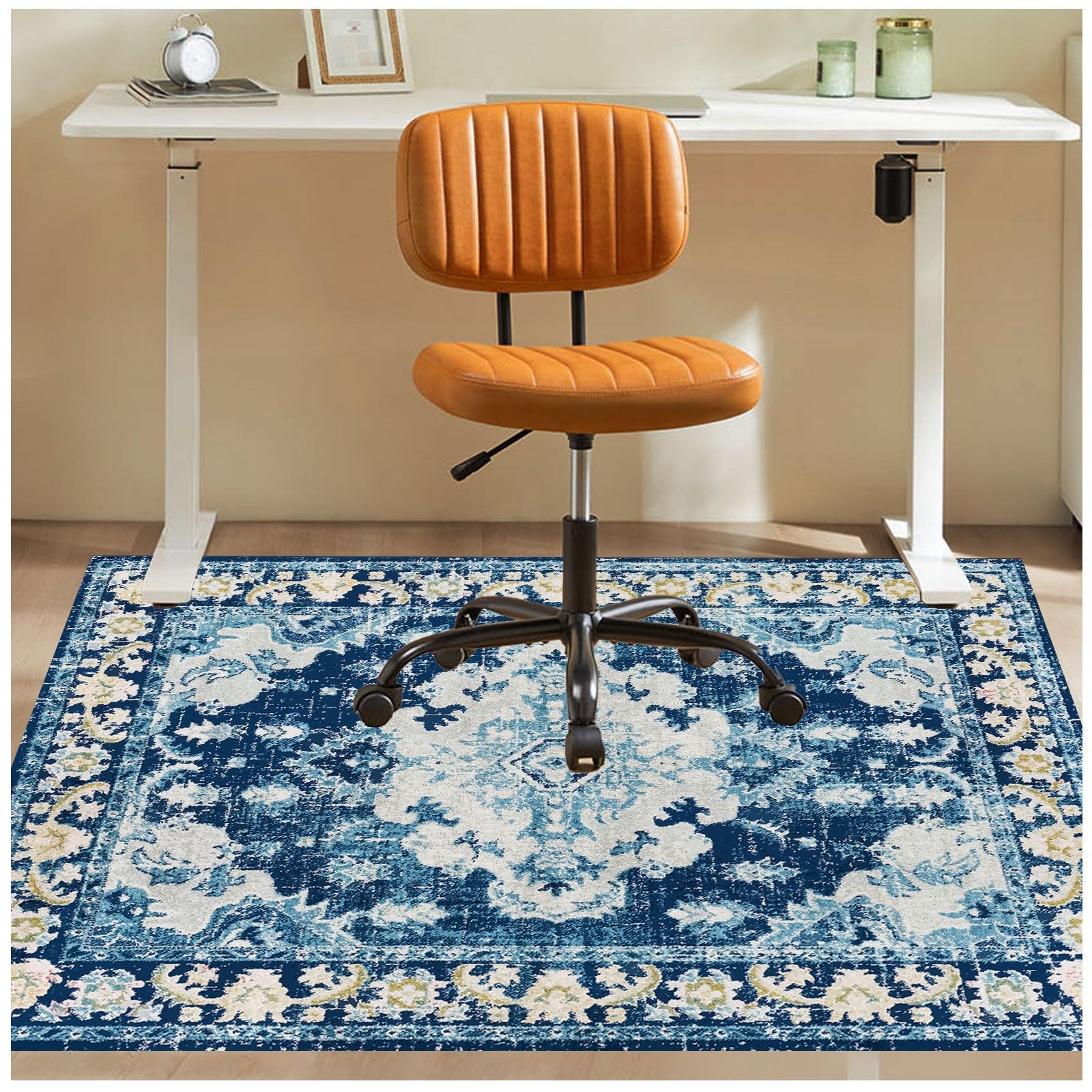 Office Chair Mat For Hard Floors, 48x60 Anti-Slip Seychelles - View #9