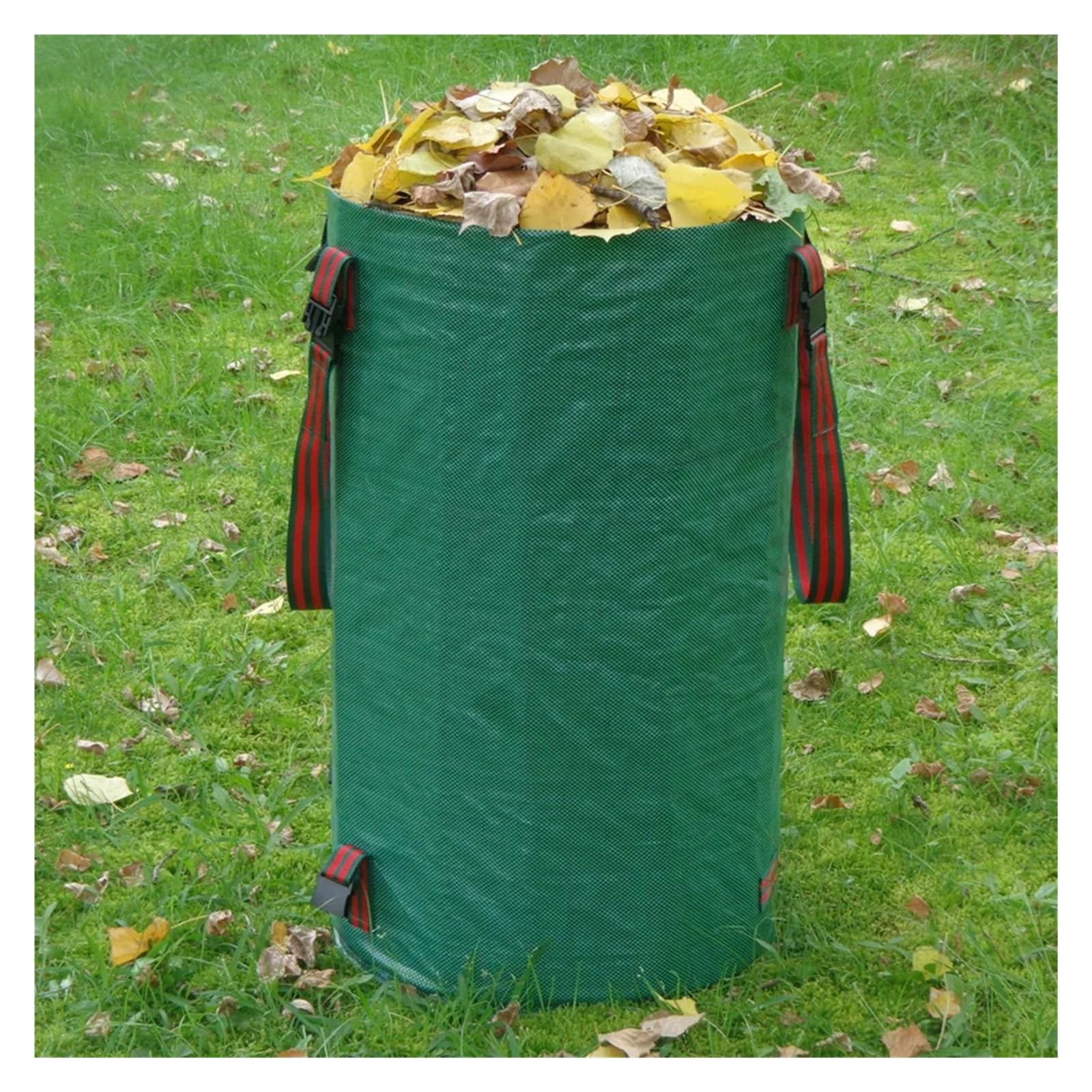 Bolsa de jardín 120-300L bolsas gran capacidad saco hojas reutilizable contenedor basura malas hierbas(272L)