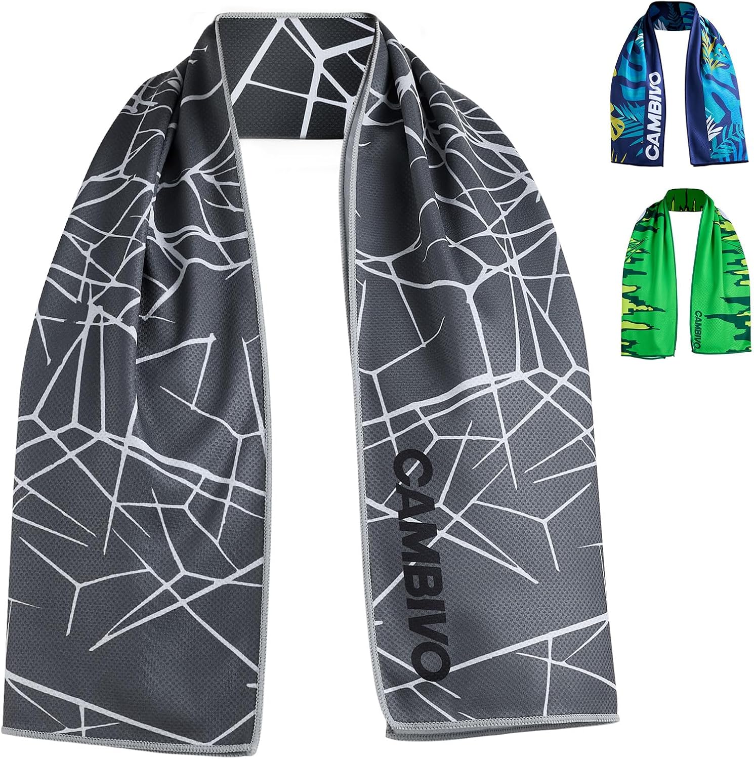CAMBIVO Floral Cooling Towel for Women and Men, Lightweight Breathable Cooling Scarf Sun Protection Neck Gaiter Face Cover