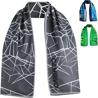 CAMBIVO Floral Cooling Towel for Women and Men, Lightweight Breathable Cooling Scarf Sun Protection Neck Gaiter Face Cover