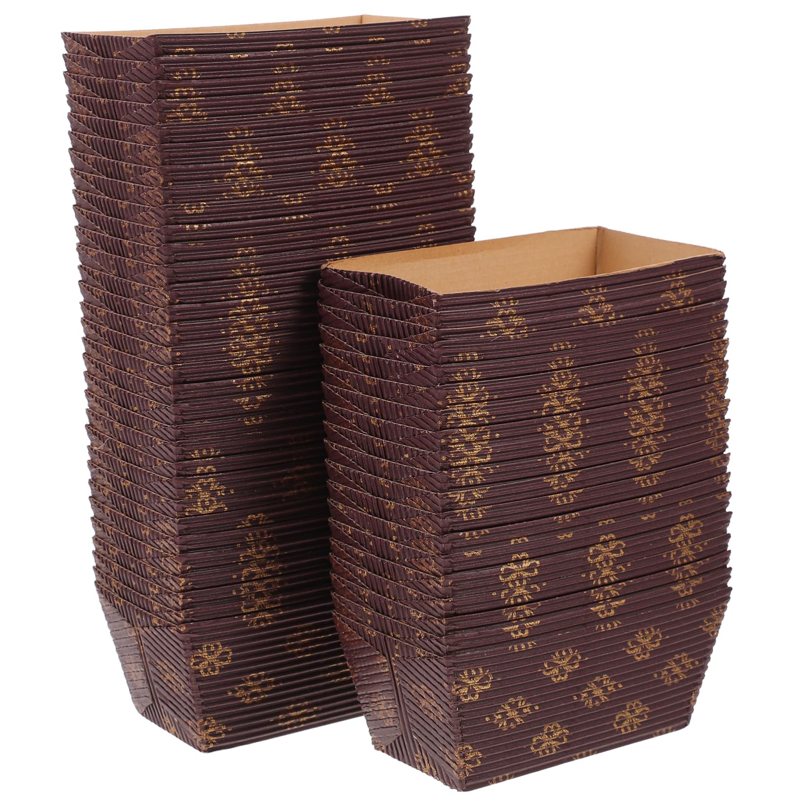 NAMOARLY 50Pcs Paper Loaf Pans Non Stick Toast Baking for Easy Demoulding for Bakeries and Home Use Baking Supplies