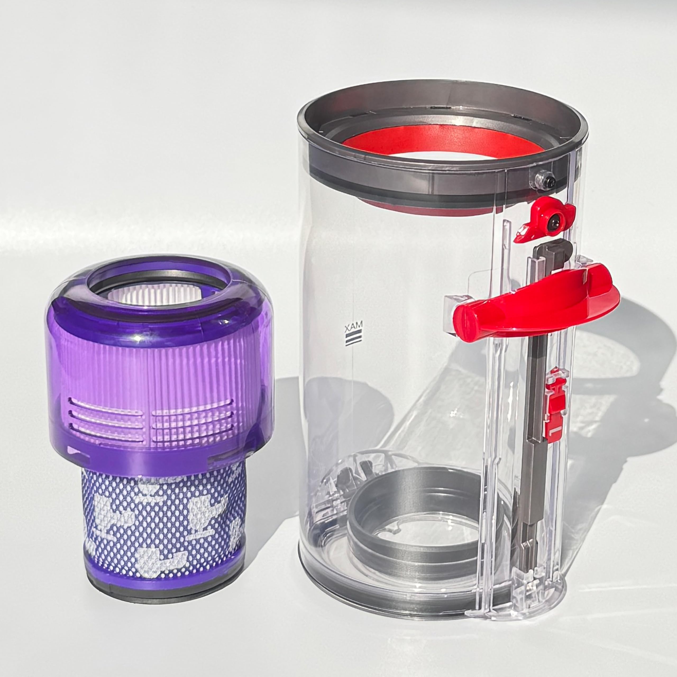 Upgraded 7.72in Large Dust Bin Replacement for Dyson V11 V15 SV14 SV15 SV22 Vacuum Cleaner,Canister Bin for Part No.970050-01 and No.965443-01 with 1