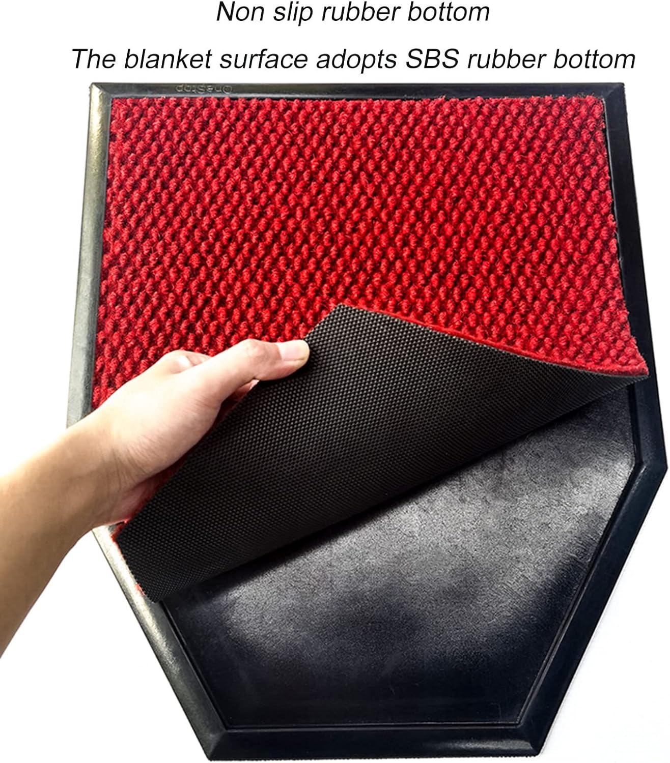 Urinal Floor Mats (2 Pack) - Washable Non-Slip Urine Pads for Men's Restroom, Deodorizing Bathroom Floor Protector, Absent Urinal Rugs, Pee Mat for Hygiene