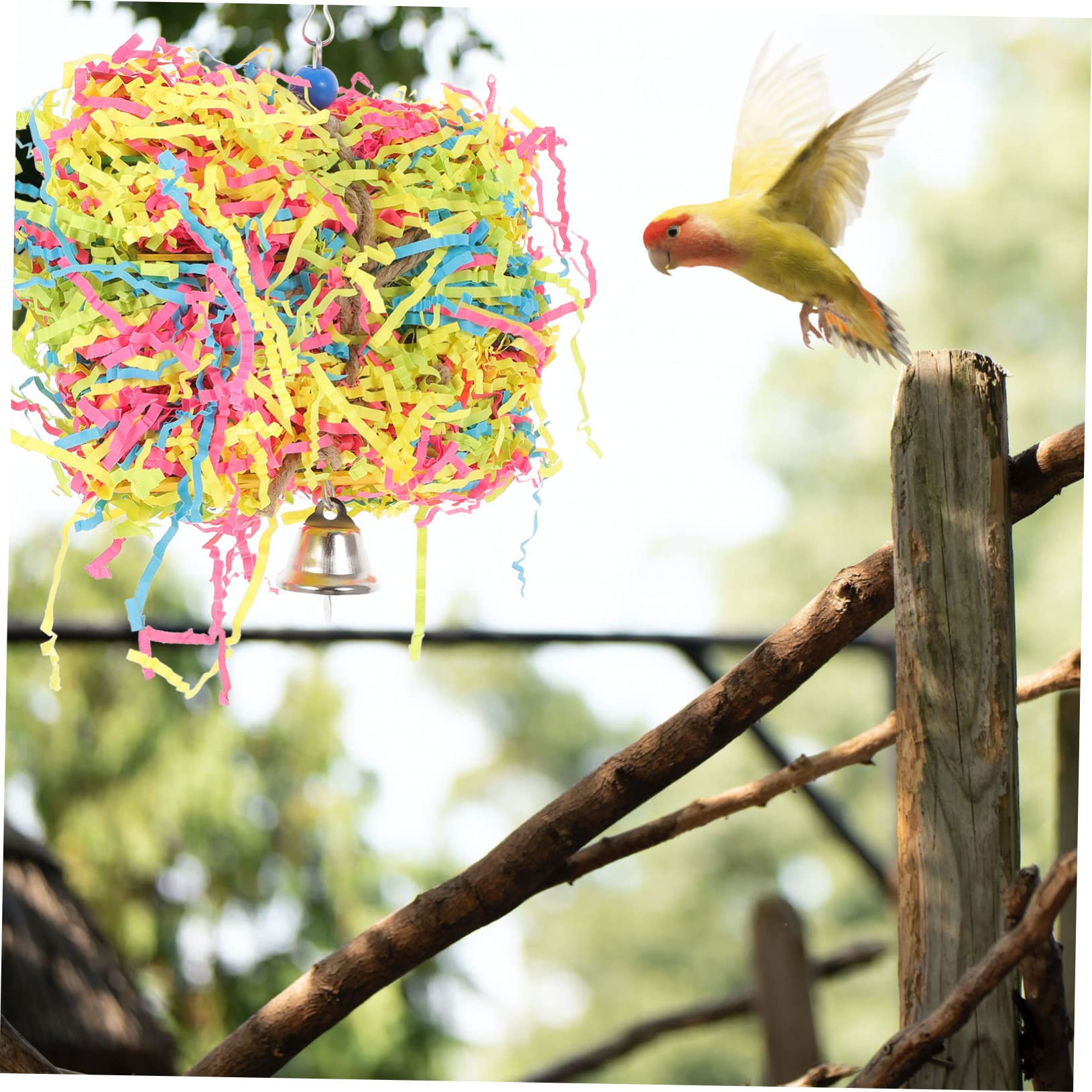Yardwe 3piezas Juguete Masticable para Pájaros Juguete para Cockatiel y Periquitos para Masticar y para Actividades Físicas y Entretenimiento De Aves
