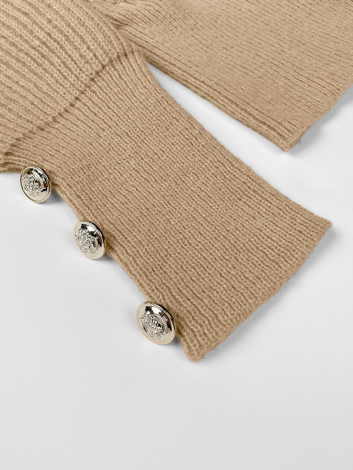 SunnyMelody Women's 2025 Fall Chunky Knit Cardigan Long Sleeve Open Front Button Outwear Cozy Oversized Boho Cardigans - Image 7