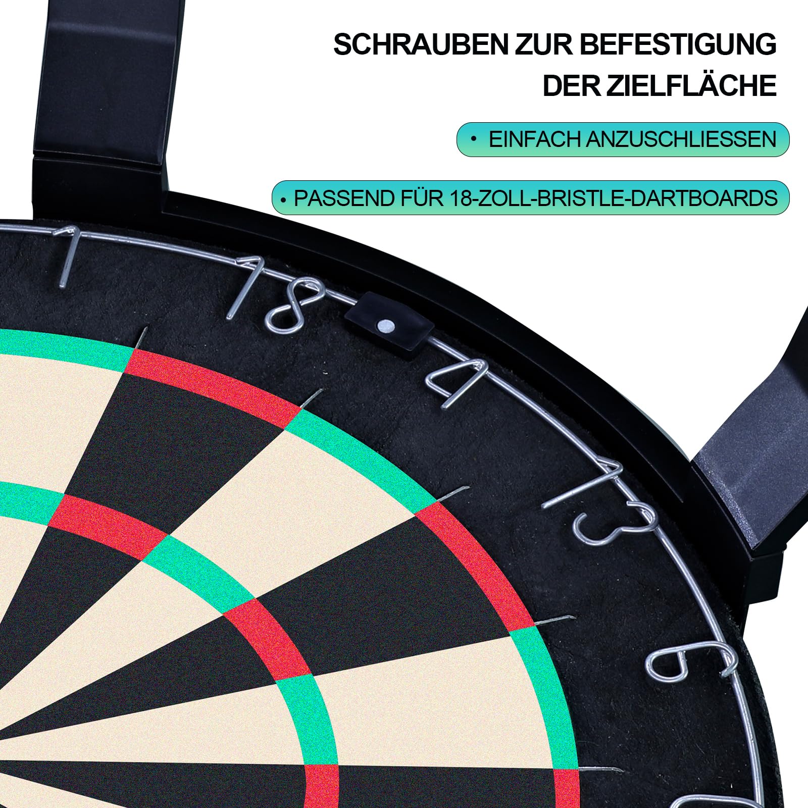 Dartboard-Beleuchtung – 360 Dartboard Light – Bnehmbar Dartboard Lighting System –Passend für 18-Zoll-Dartboards –Keine Magnetic Light bar
