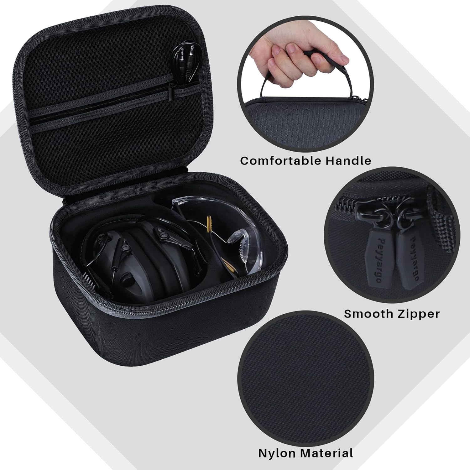 Storage Case Compatible with Walker's Razor Slim Shooting Hearing Protection Electronic Earmuffs - Image 5
