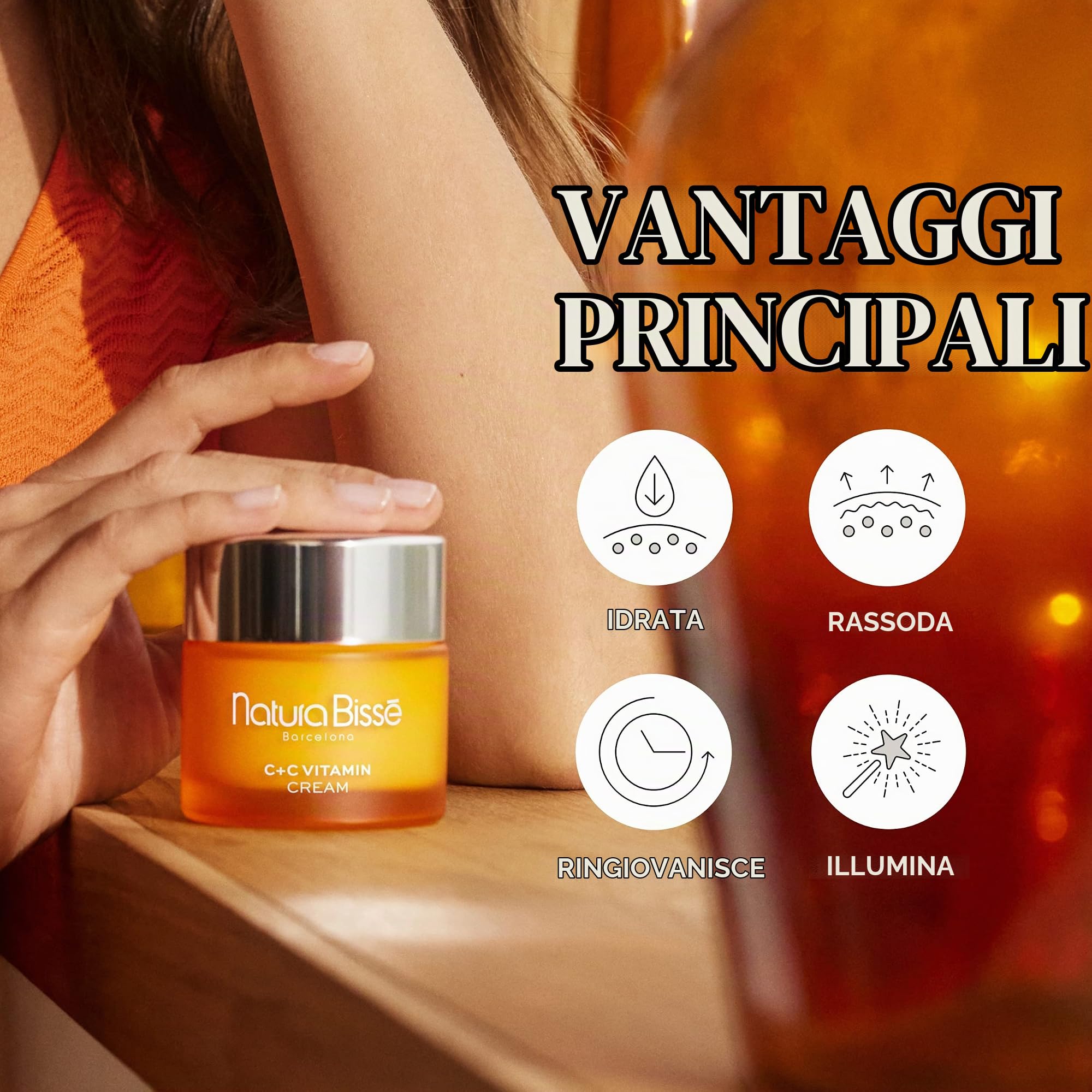 Natura Bissé Crema Vitamina C+C | Crema Rassodante con Vitamina C | Ideale per Pelle Normale e Secca | 75 ml