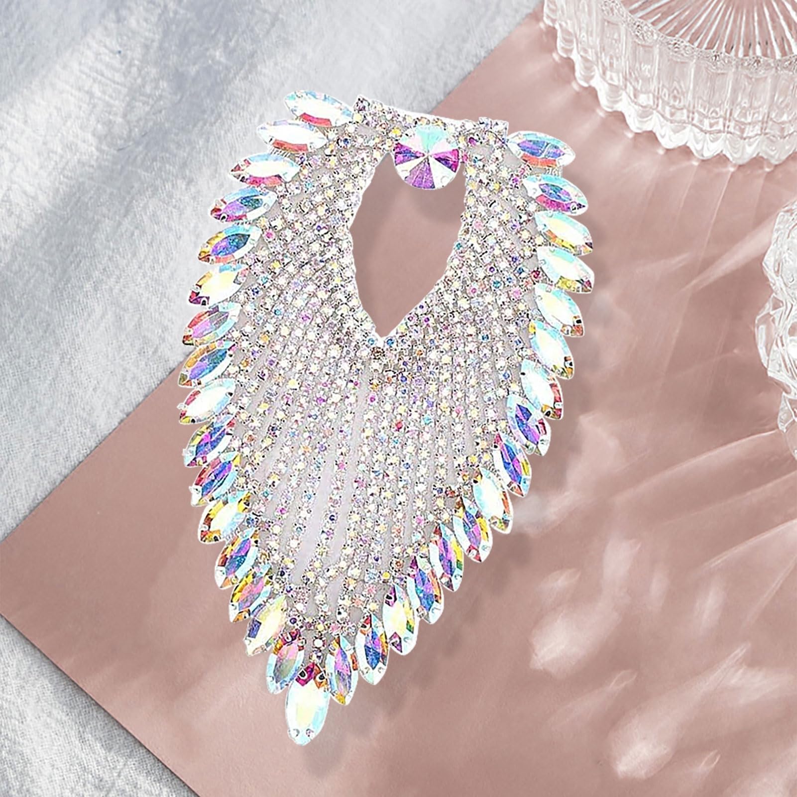 Housoutil Elegante Spallina Per Abito Con Strass Spallina Con Nappa Spallina Per Spalla Per Banchetti Di Nozze Decorazione Unica Per Spalline
