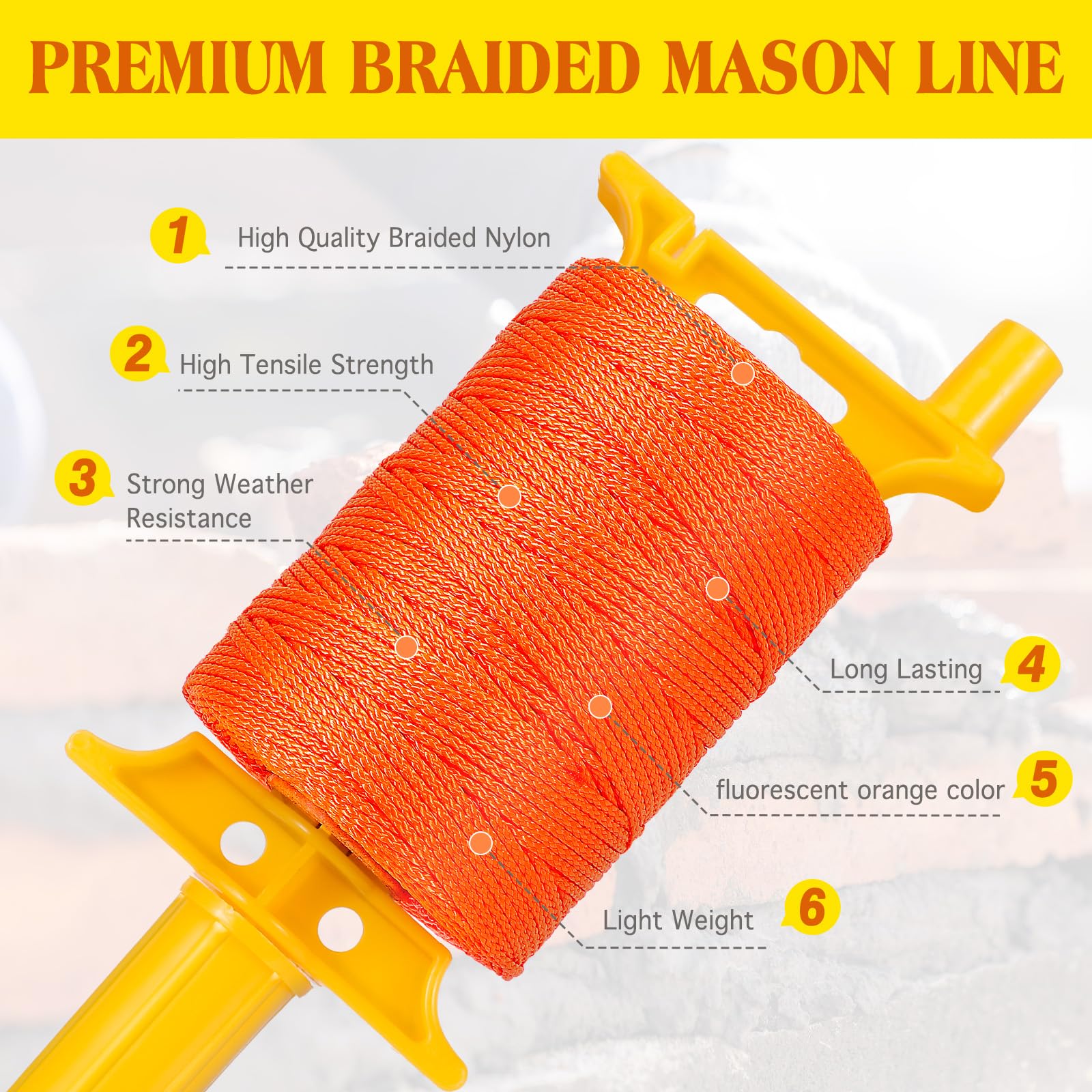 Mason Line with Handle - 540 FT Braided Nylon -2