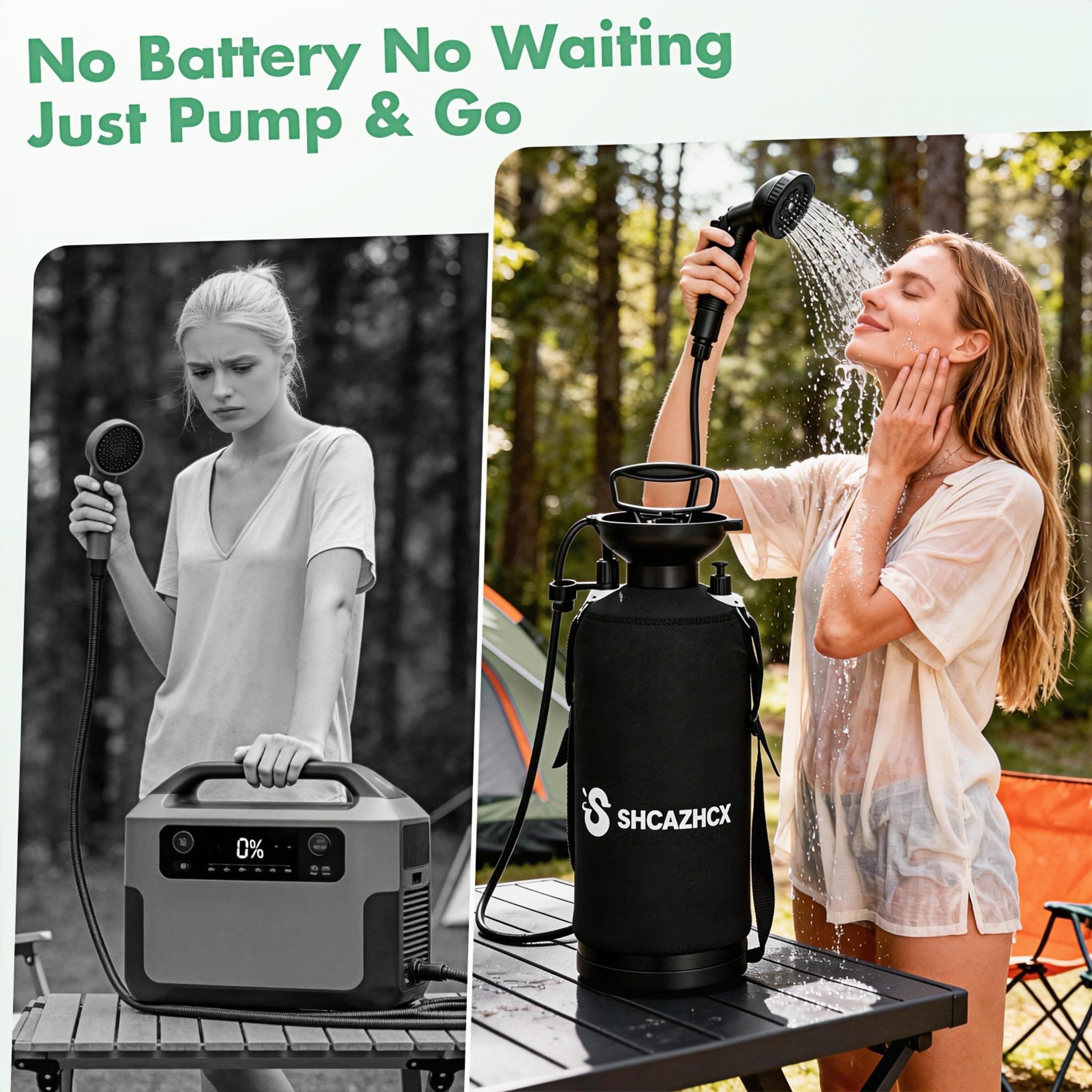 Amazon.com : Shcazhcx Portable Shower 2.1 Gal/8L Water Sprayer for