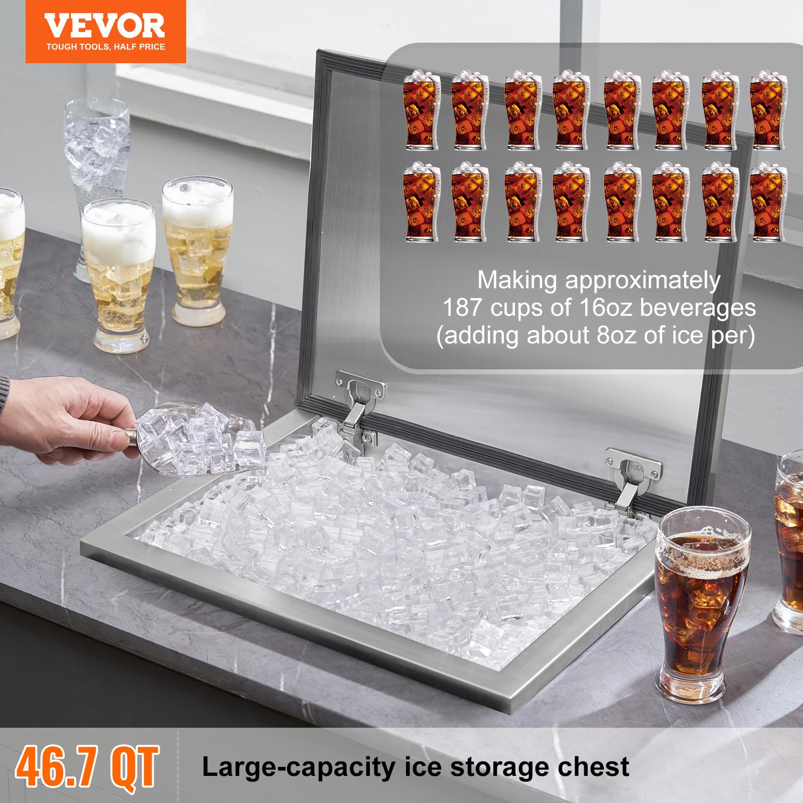 VEVOR Drop in Ice Chest, 20