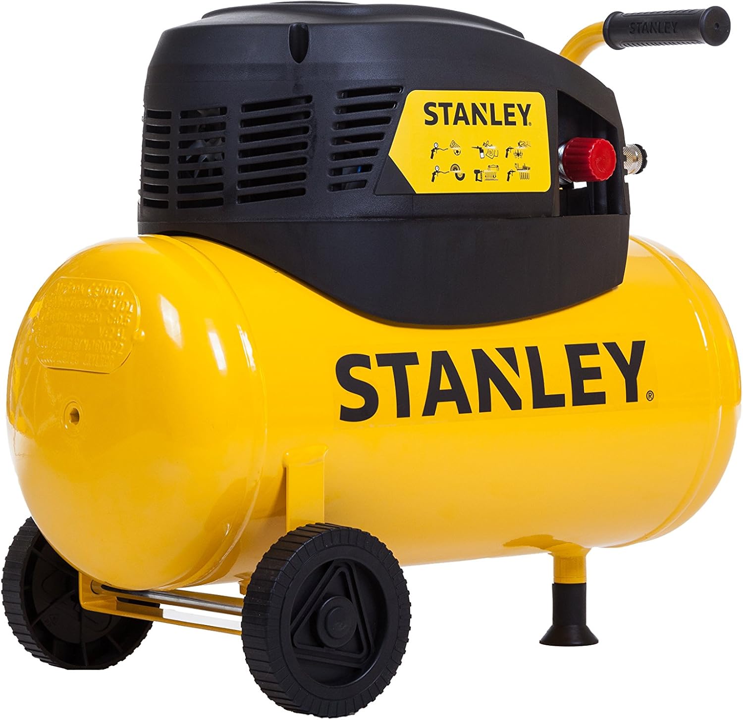 Stanley D200/8/24 Air Compressor with wheels and handle