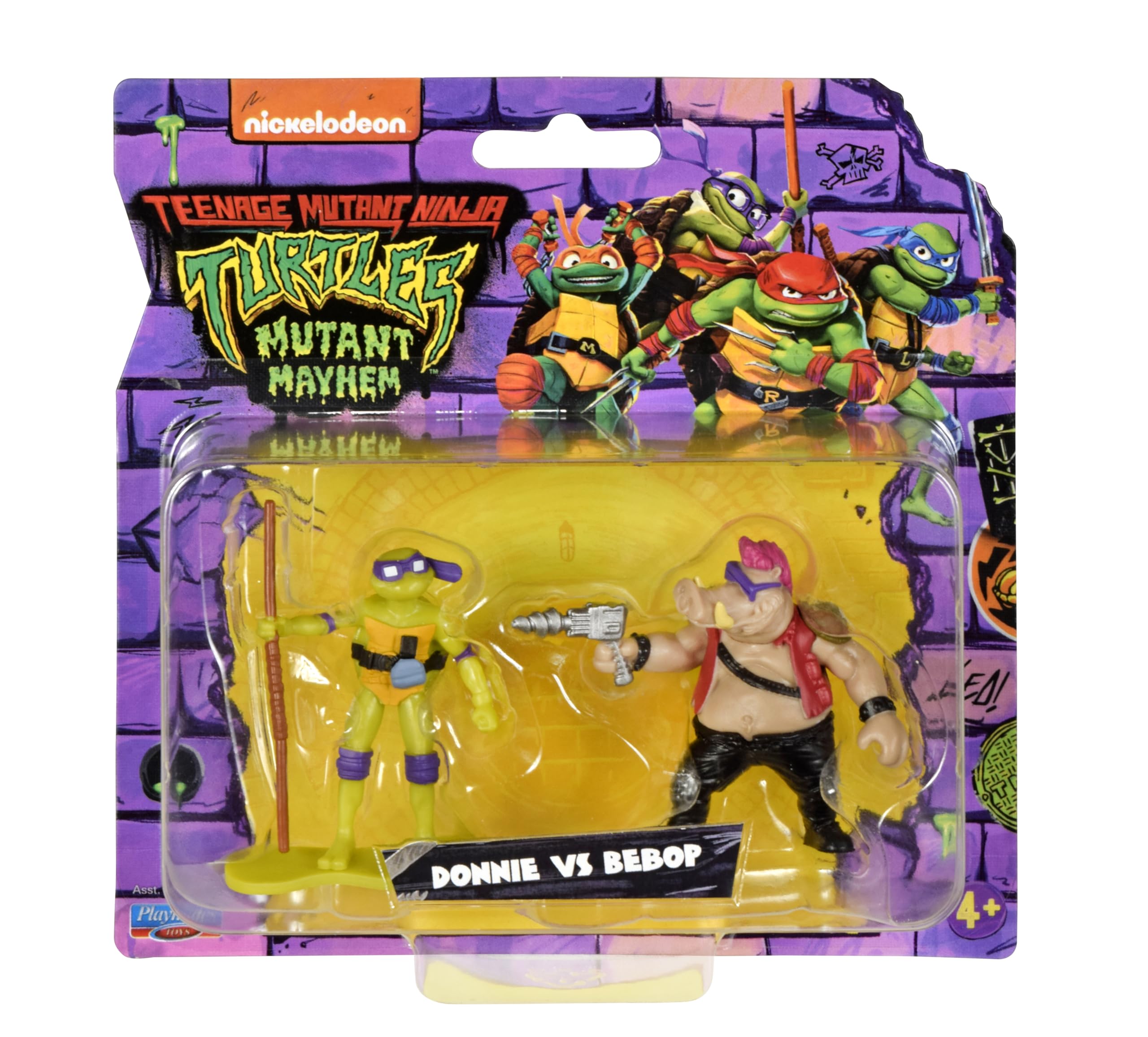 Teenage Mutant Ninja Turtles Movie Mini FIGURE - Confezione da 2