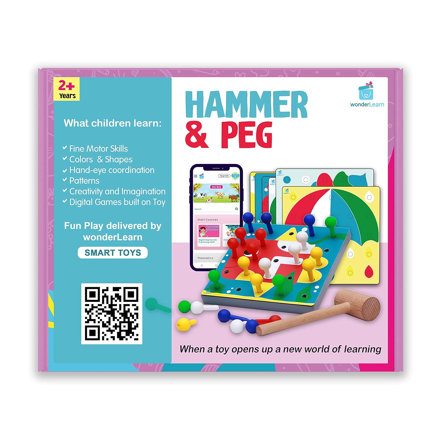 Buy Wonderhood Hammer and peg Toy for 2+ Year Old Boy/ Girl/ Toddler