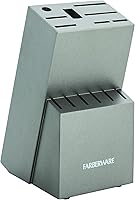 Vista 2 de Farberware Juego de 15 cuchillos de acero inoxidable estampado, juego de cuchillos de cocina de acero inoxidable de alto carbono con asas