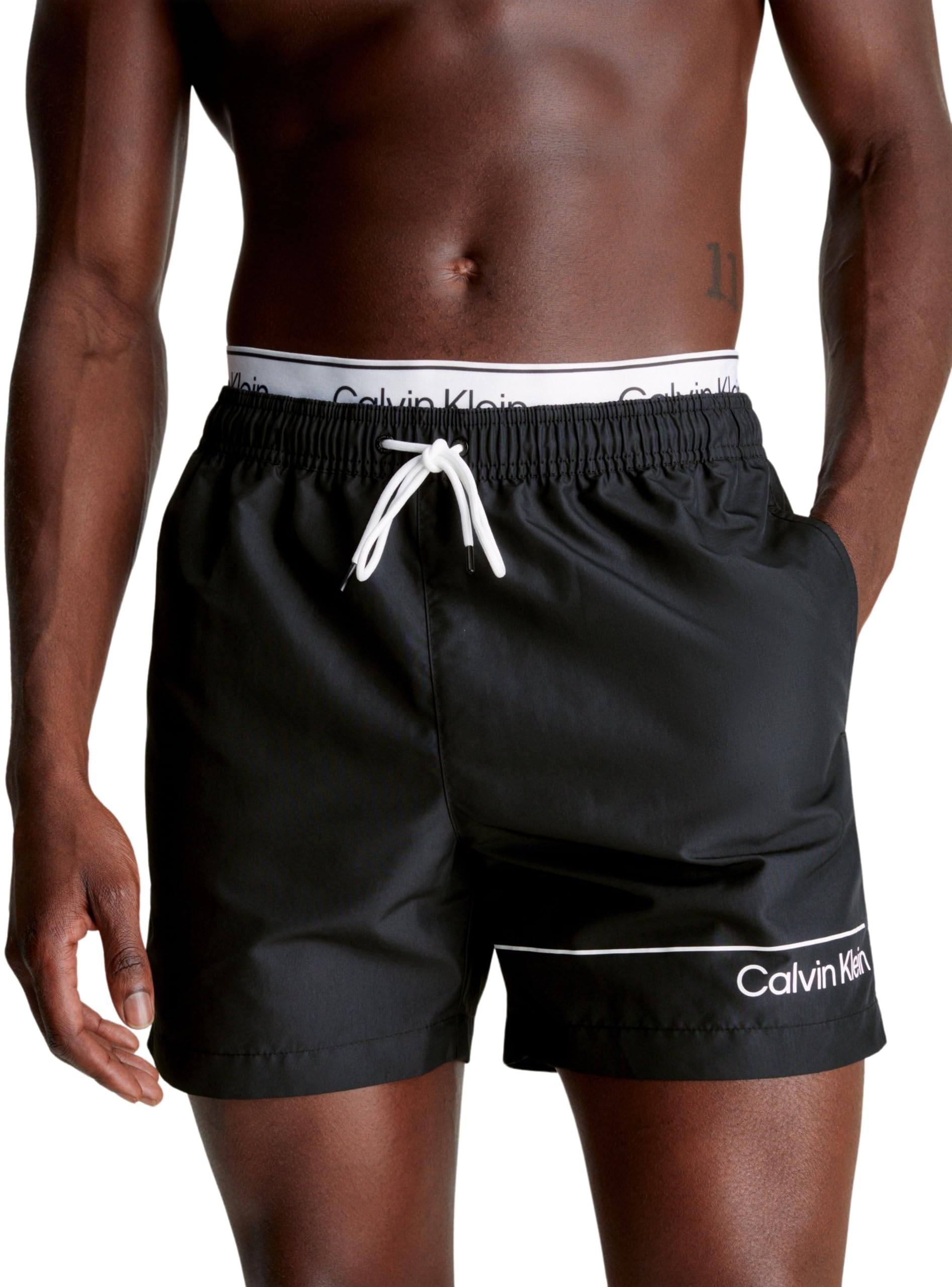 Calvin Klein Bañador Hombre Medium Double Pernera Media