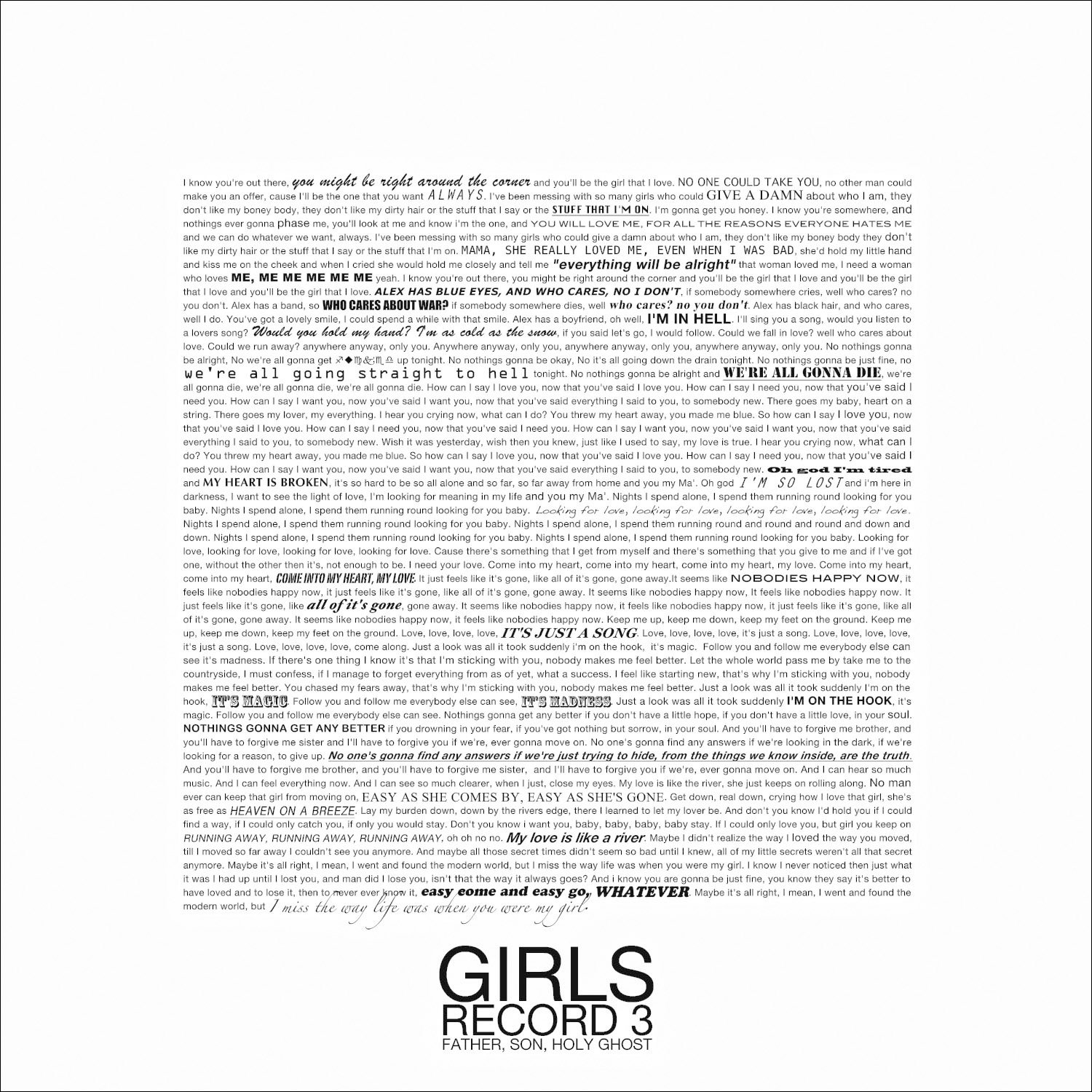 Record 3: Father, Son, Holy Ghost [Audio CD] Girls