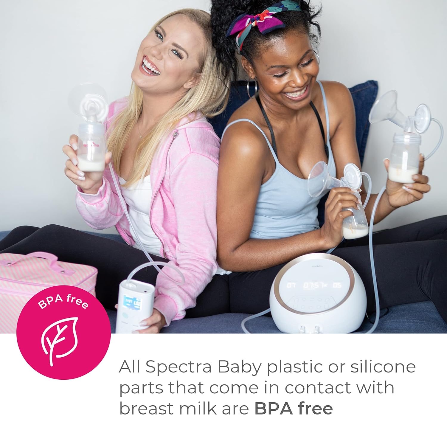 Spectra - Premium Breast Milk Pump Accessory Kit with Baby Bottles - Large 28mm : Baby