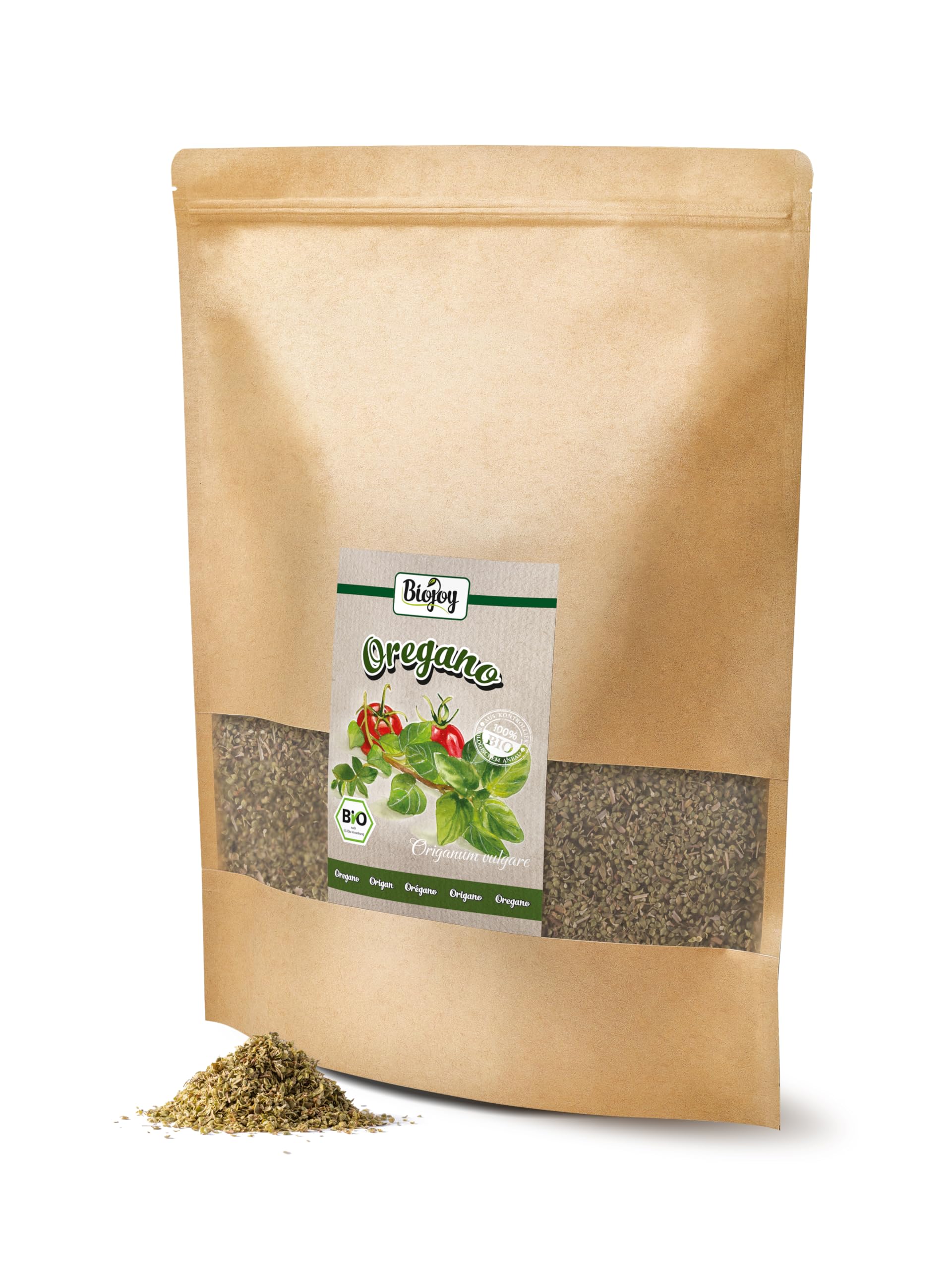 Biojoy Origan BIO (500 g), séché et frotté, sans additifs (Origanum vulgare)